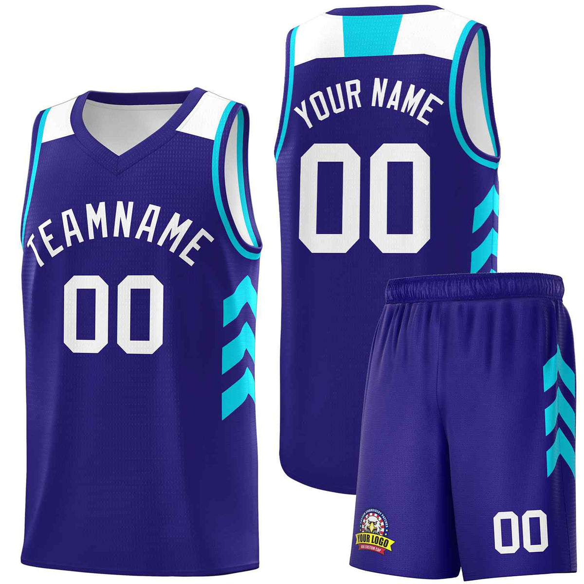 Custom Royal White Classic Kits Sports Uniform Basketball Jersey