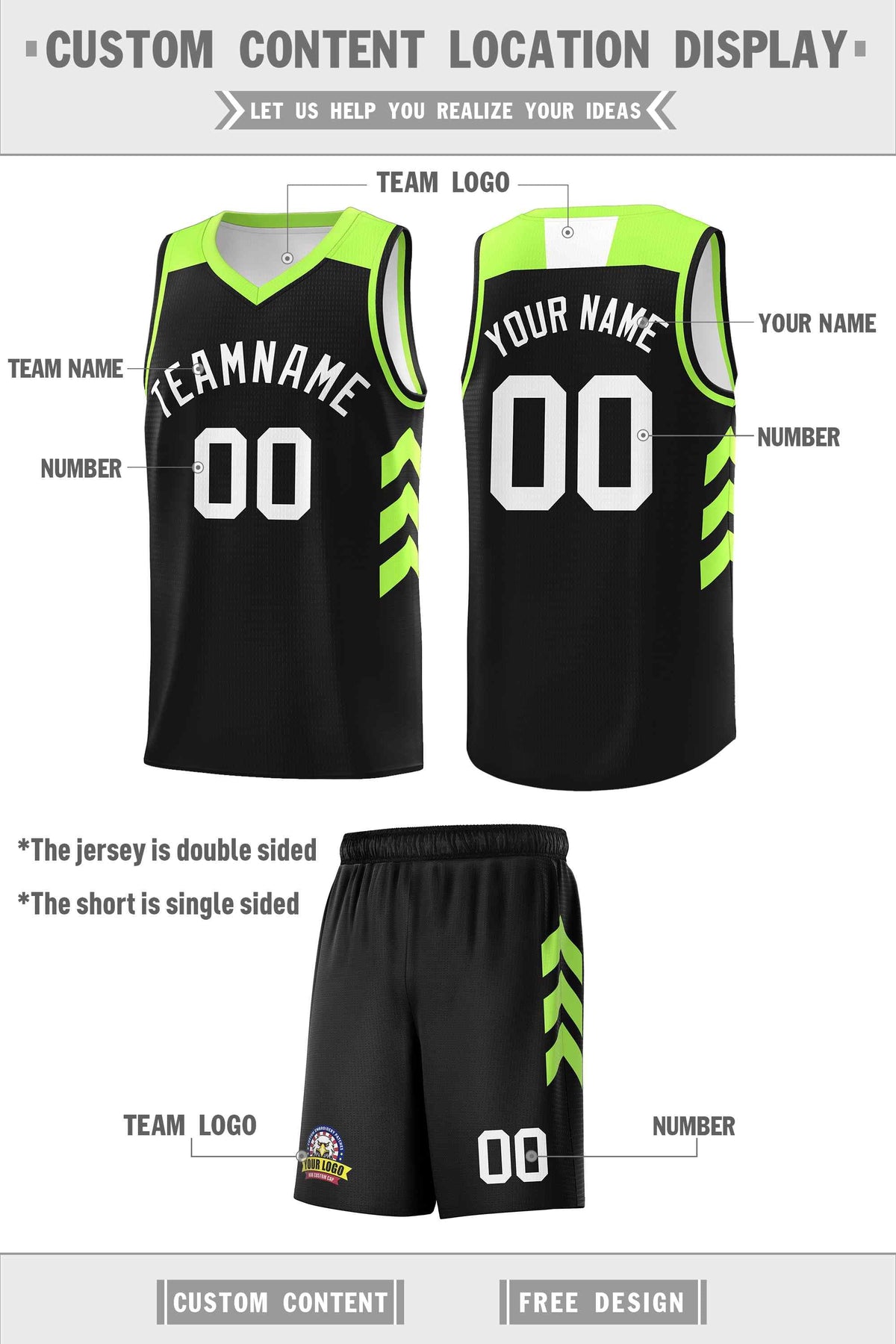 Custom Black White Classic Kits Sports Uniform Basketball Jersey