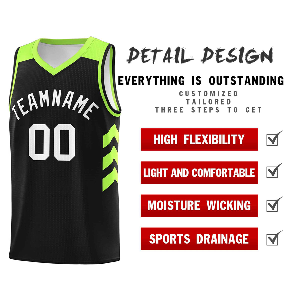 Custom Black White Classic Kits Sports Uniform Basketball Jersey