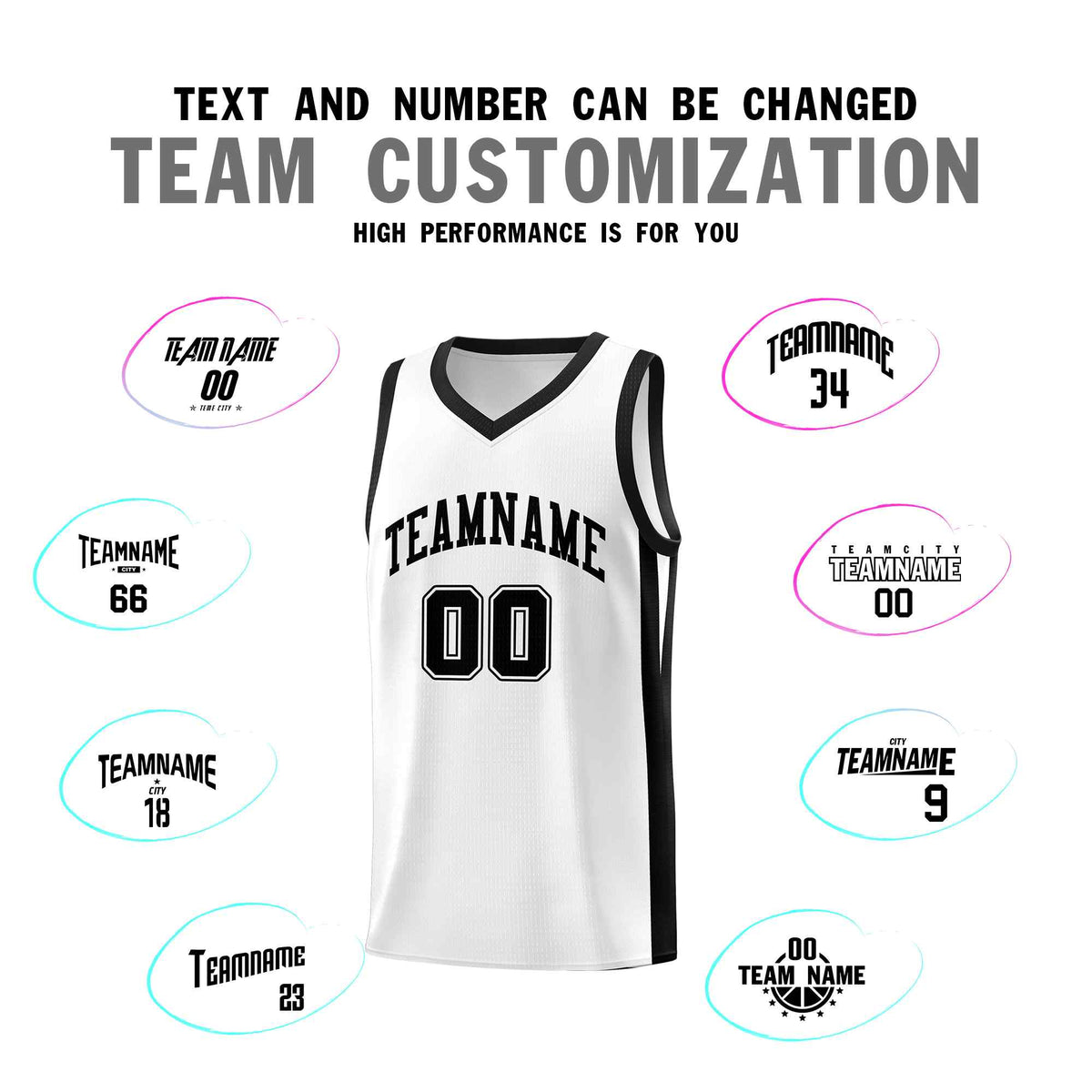 Custom Black White Classic Kits Sports Uniform Basketball Jersey | KXKSHOP