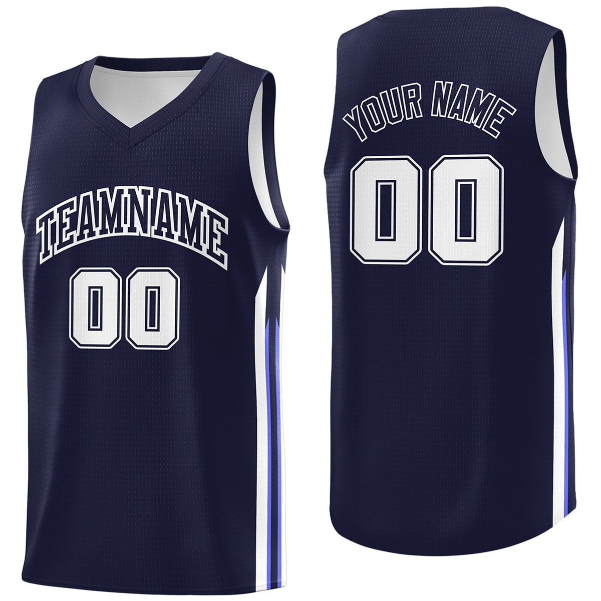 Custom Navy White Classic Tops Fashion Sportwear Basketball Jersey | KXKSHOP