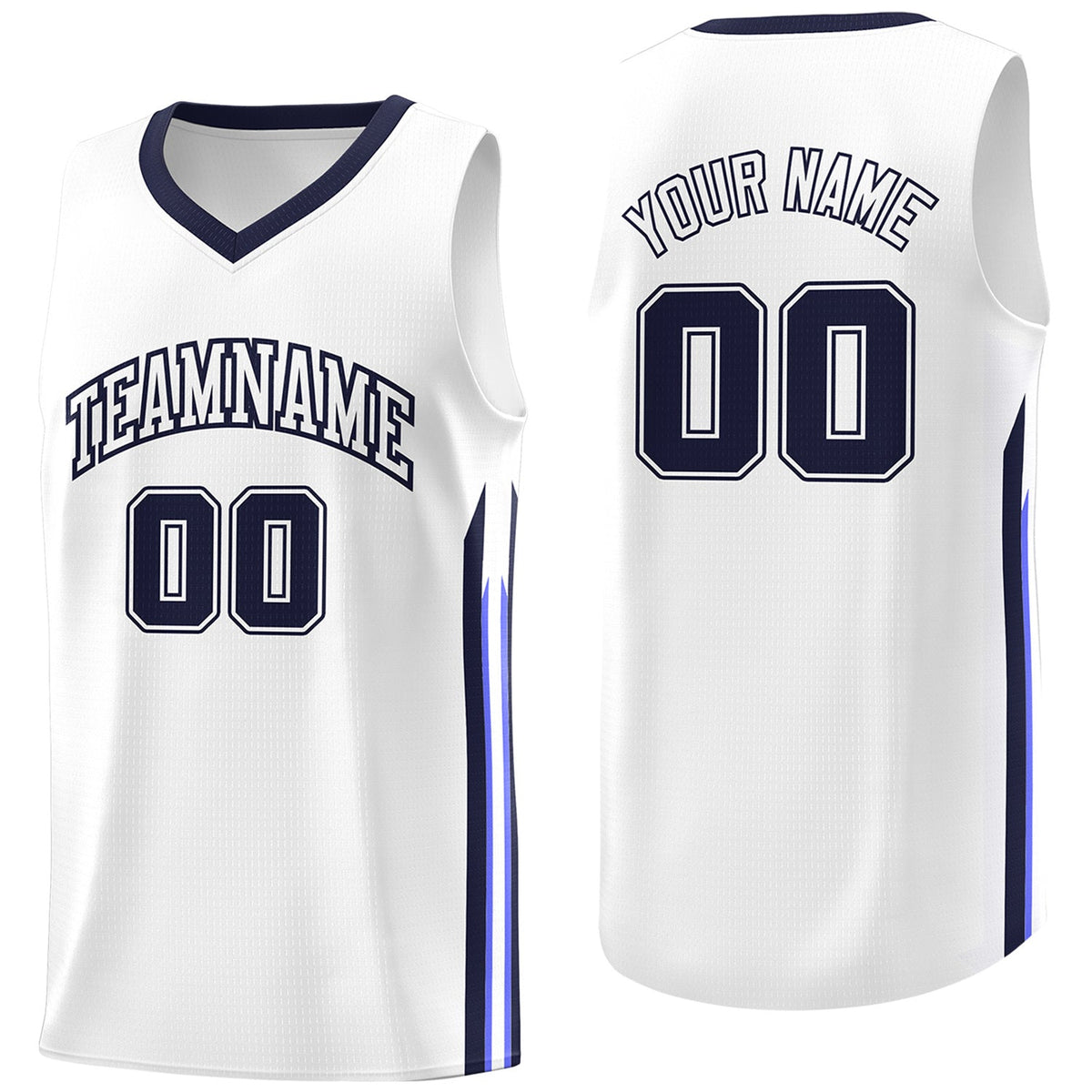 Custom Navy White Classic Tops Fashion Sportwear Basketball Jersey | KXKSHOP