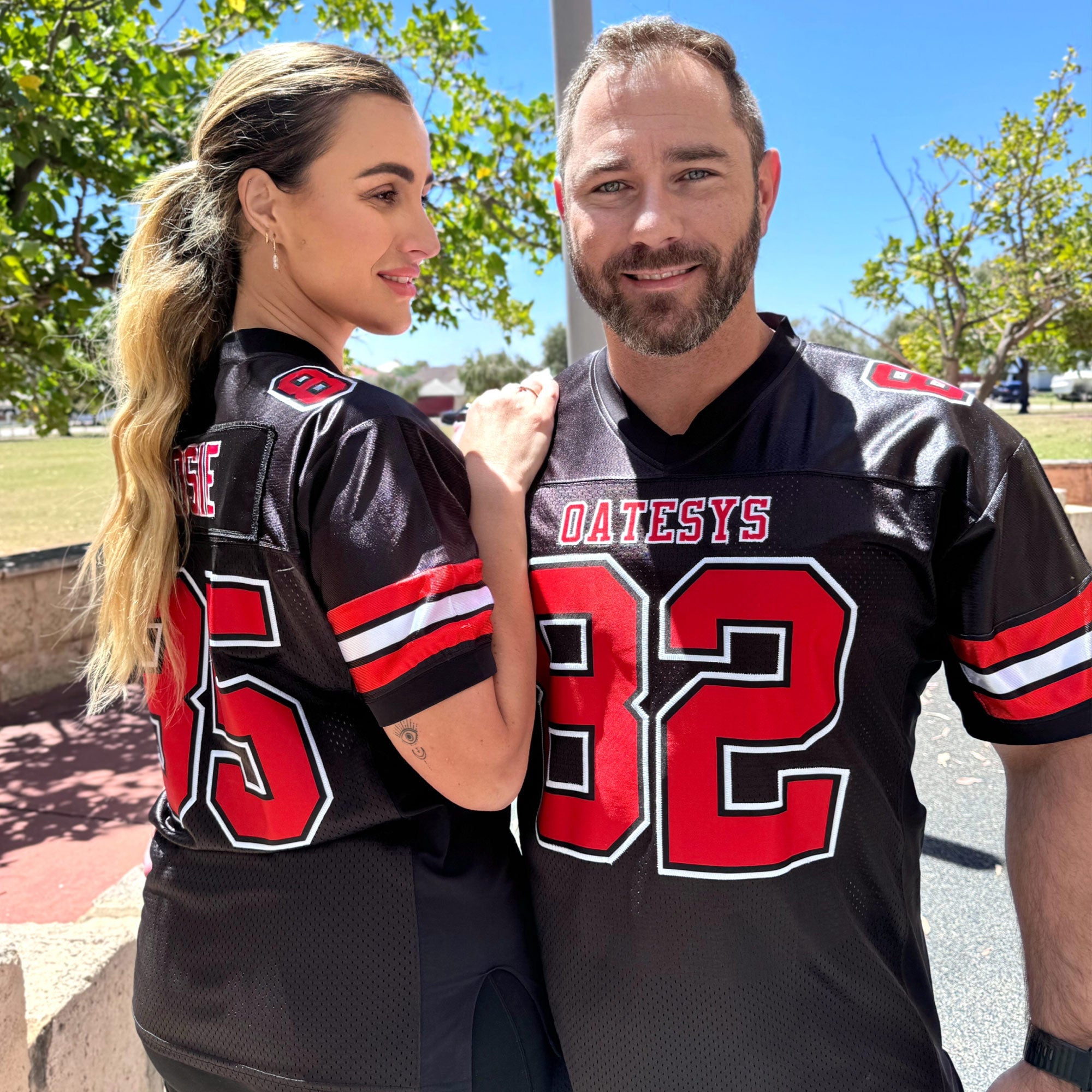 Custom Red Navy-White Classic Style Mesh American Football Jersey | KXKSHOP
