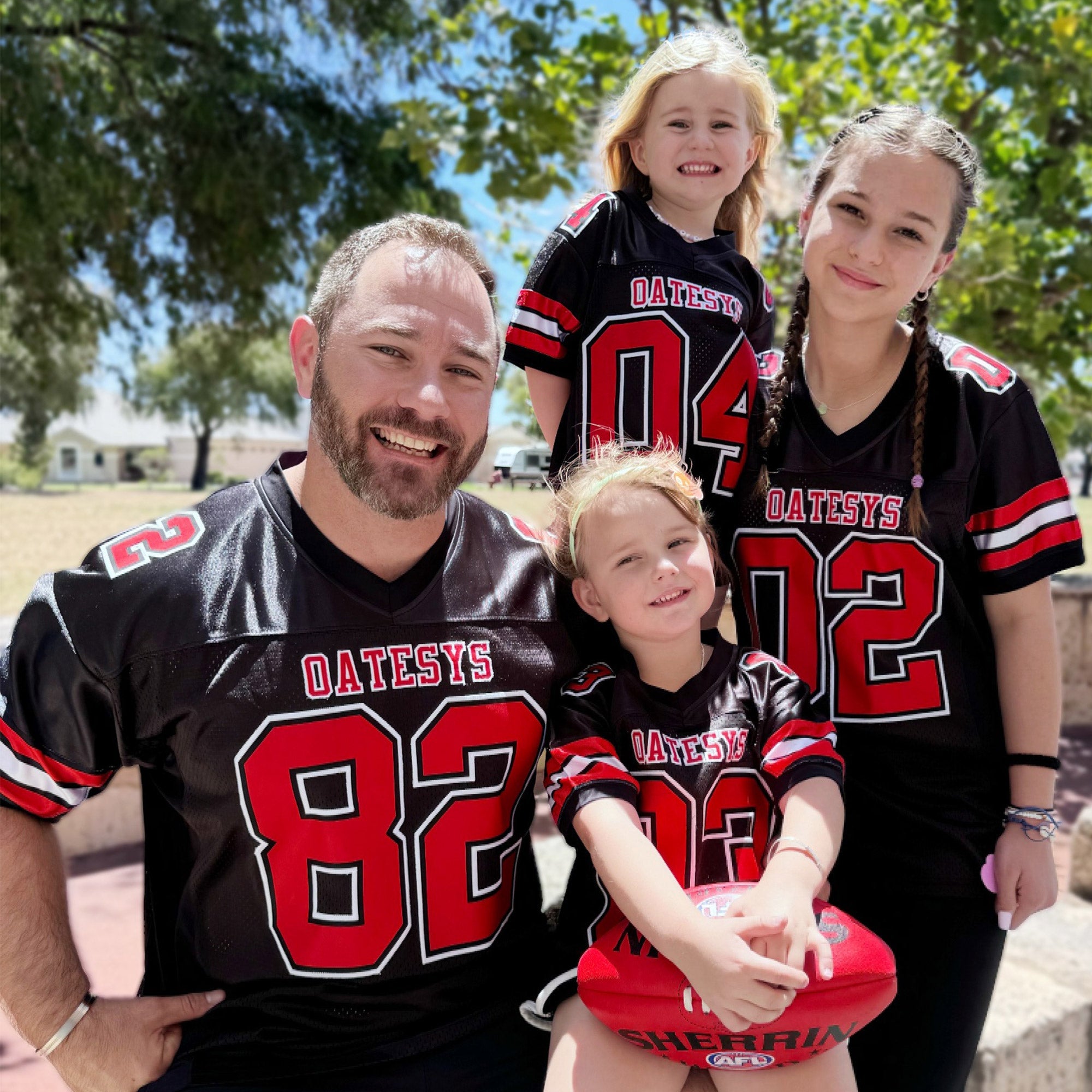 Custom Red Navy-White Classic Style Mesh American Football Jersey | KXKSHOP