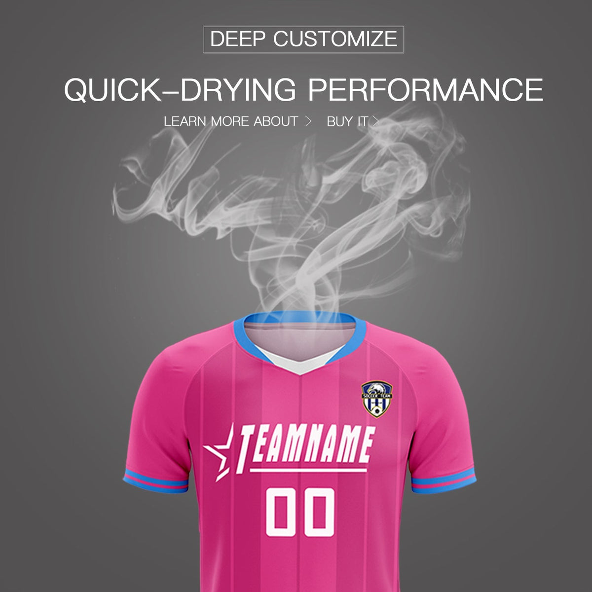Custom Pink Classic Striped Personalized Football Kit Jersey