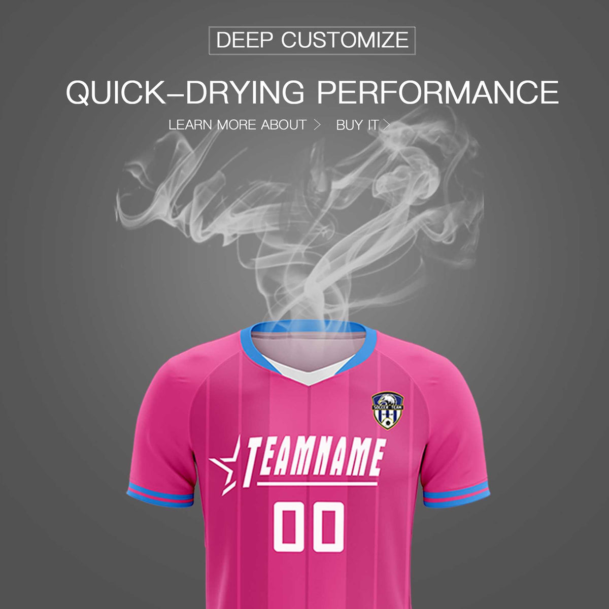 Custom Pink Classic Striped Personalized Football Kit Jersey