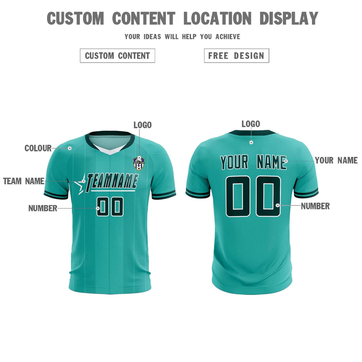 Custom Bright Green Classic Striped Personalized Football Kit Jersey