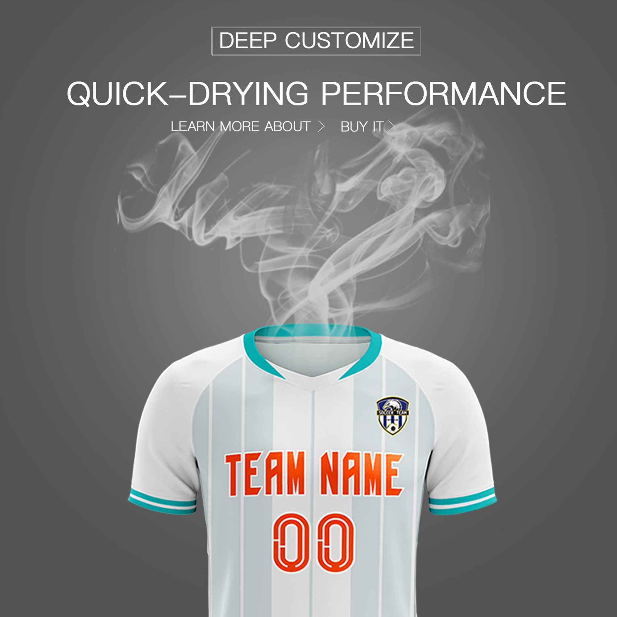 Custom White Classic Striped Personalized Football Kit Jersey