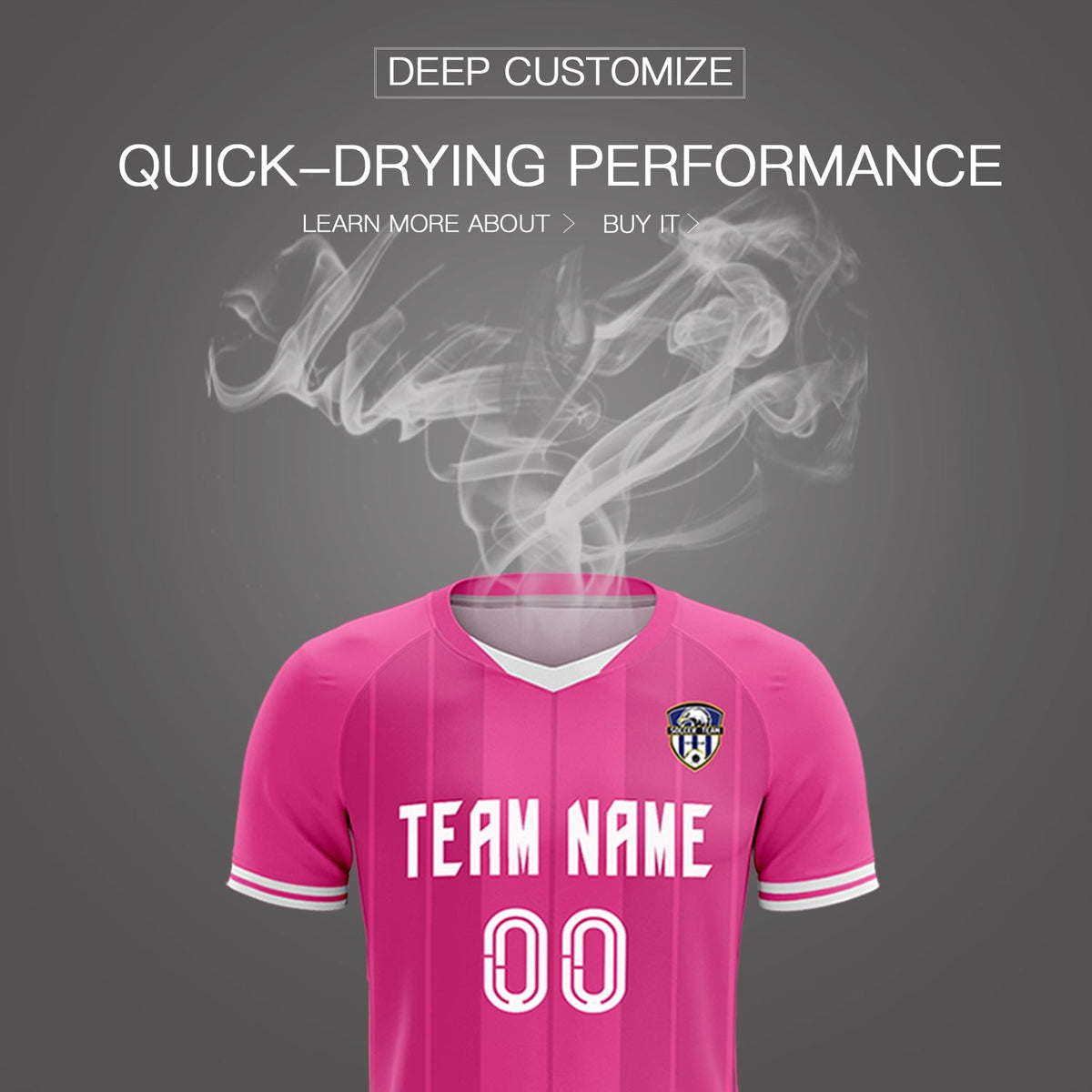 Custom Pink Classic Striped Personalized Football Kit Jersey