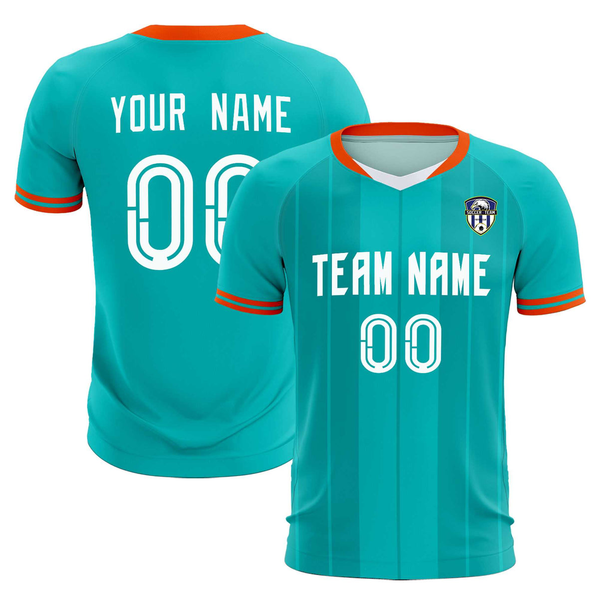 Custom Green Classic Striped Personalized Football Kit Jersey