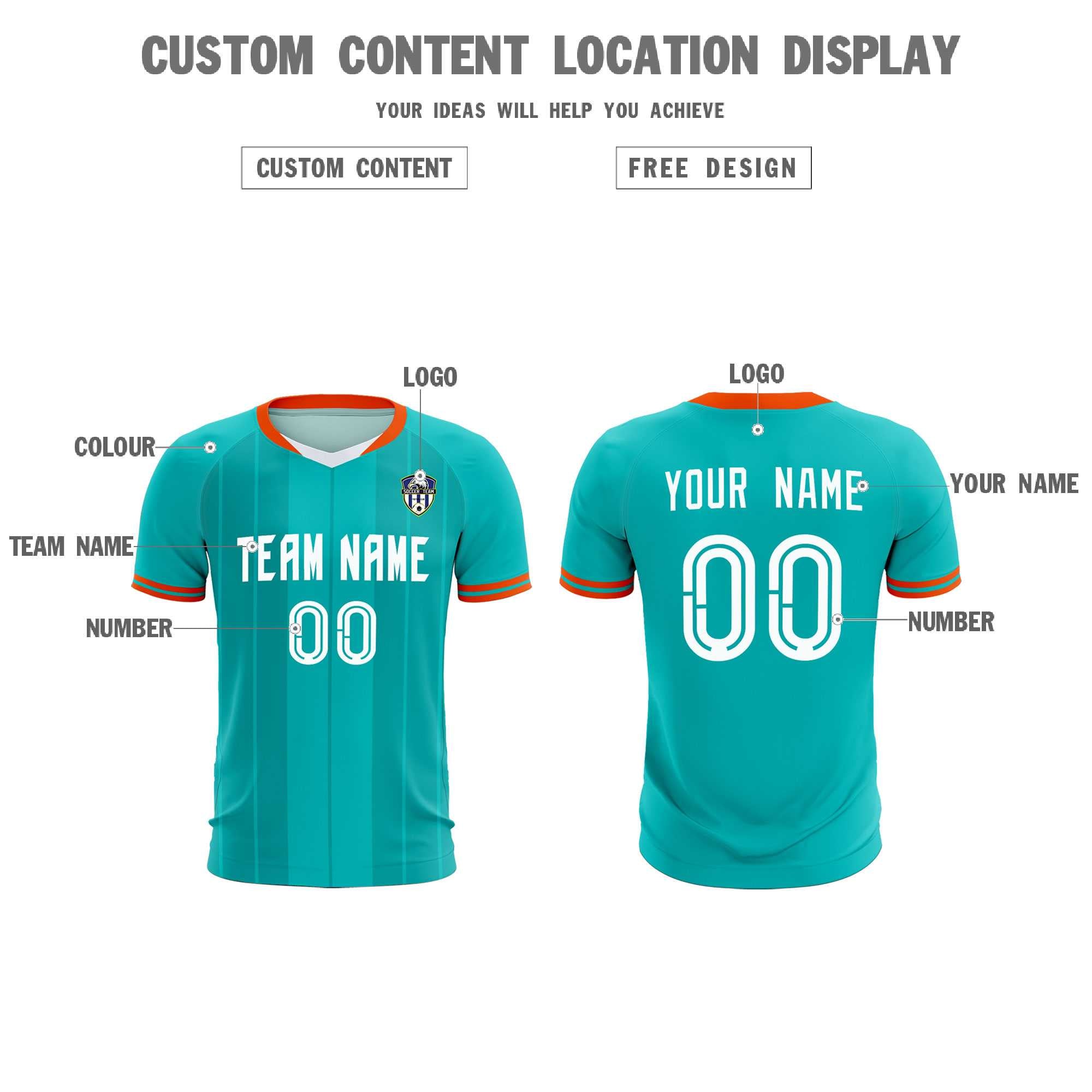Custom Green Classic Striped Personalized Football Kit Jersey