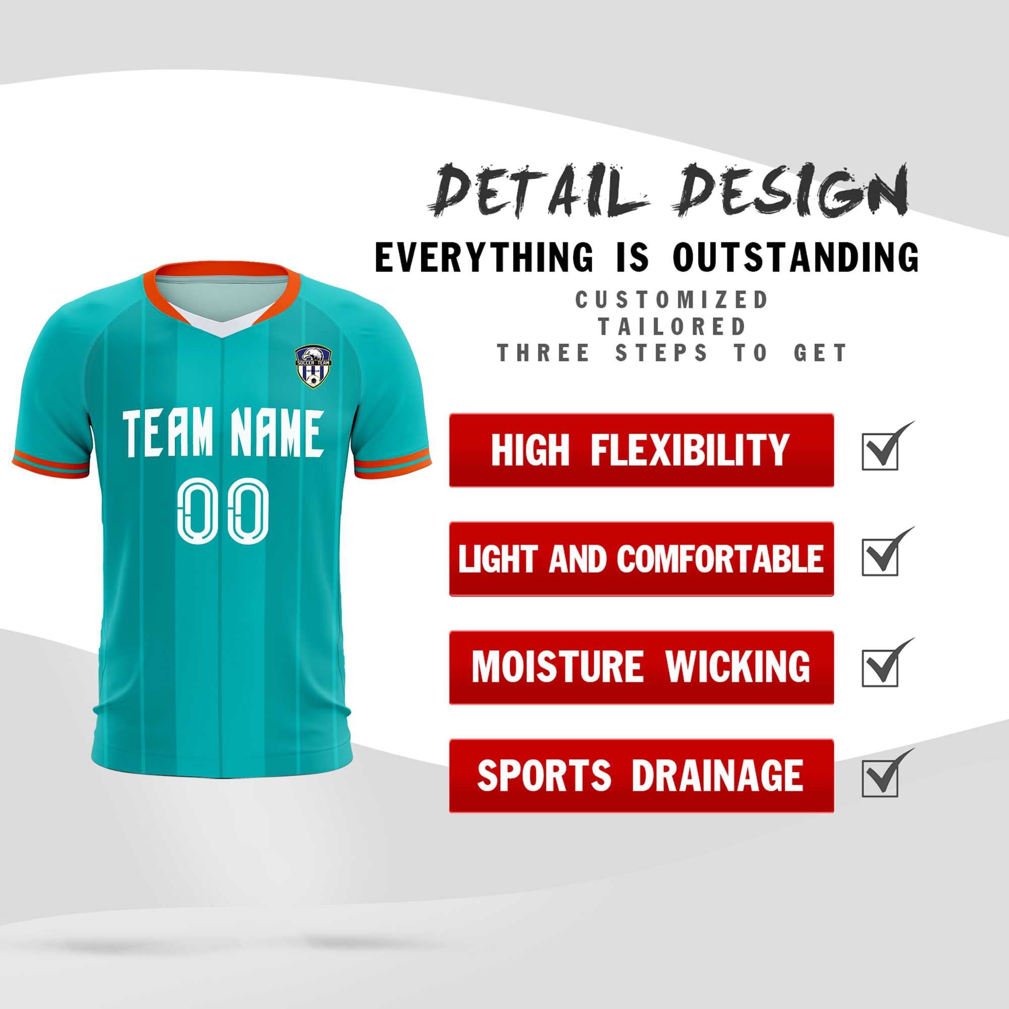Custom Green Classic Striped Personalized Football Kit Jersey