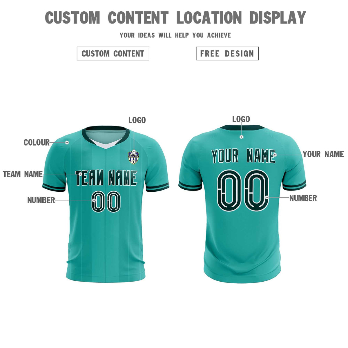 Custom Bright Green Classic Striped Personalized Football Kit Jersey