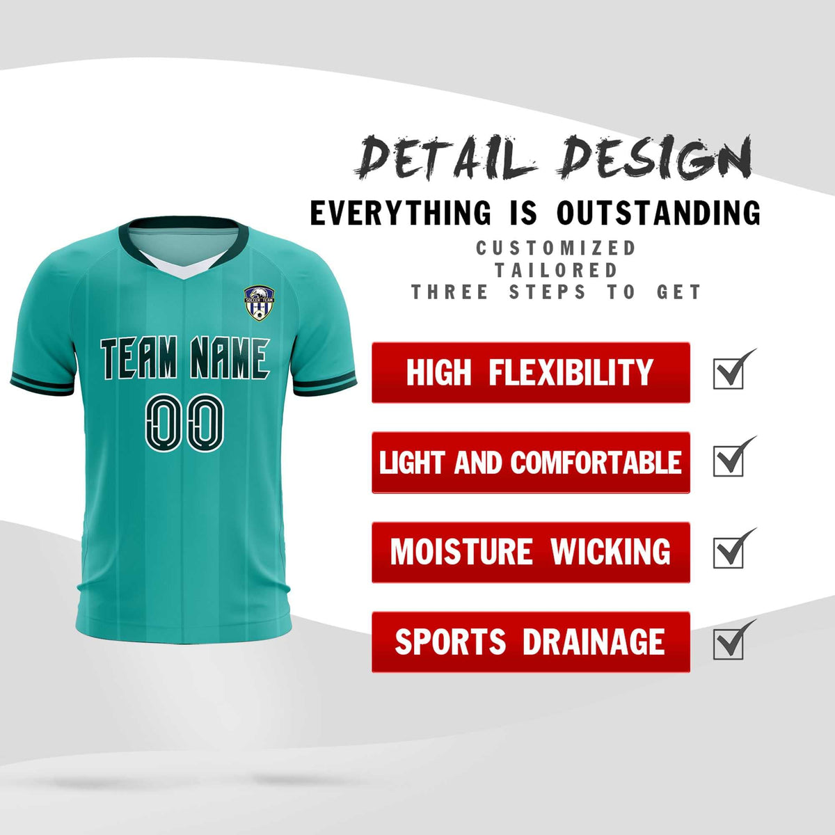 Custom Bright Green Classic Striped Personalized Football Kit Jersey