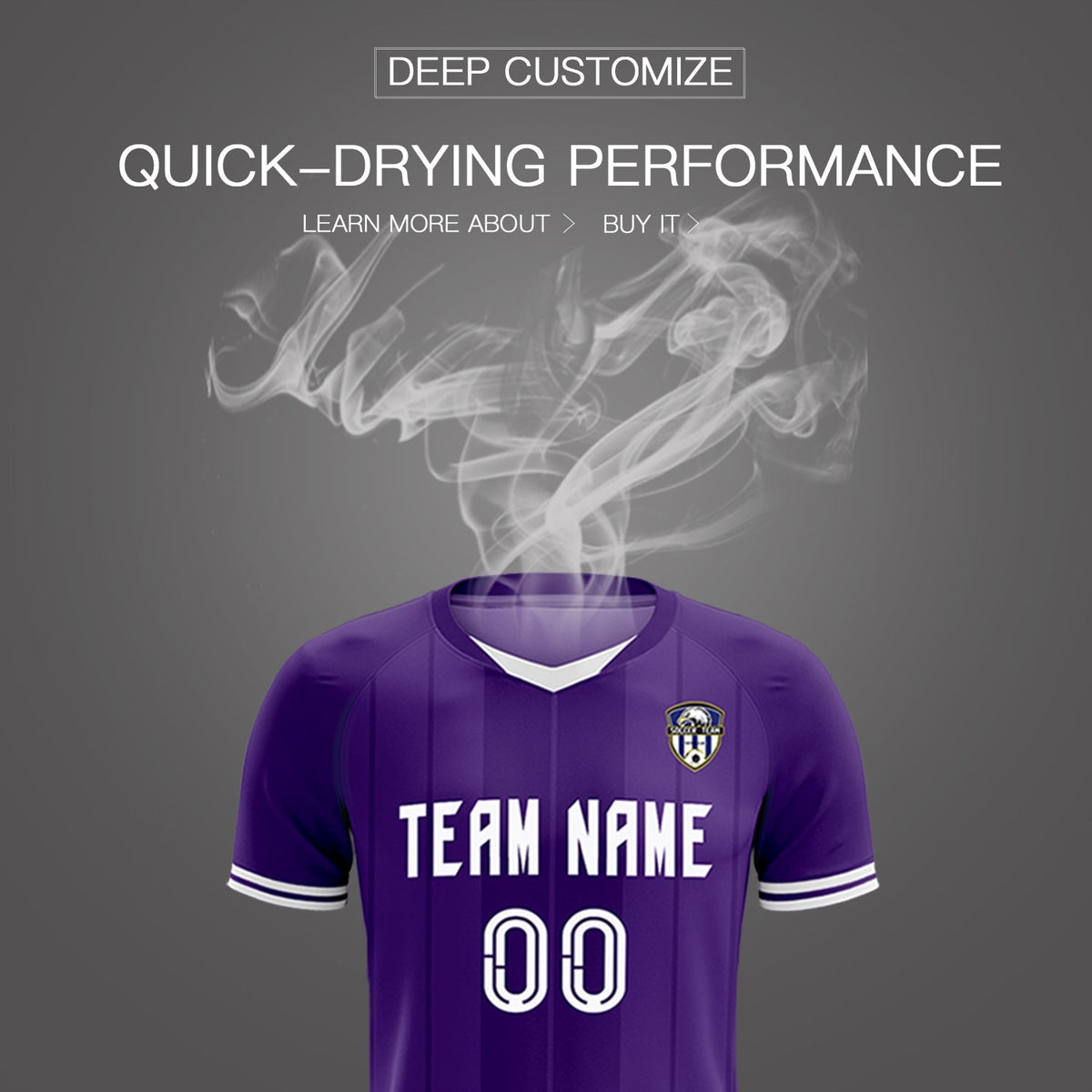 Custom Purple Classic Striped Personalized Football Kit Jersey