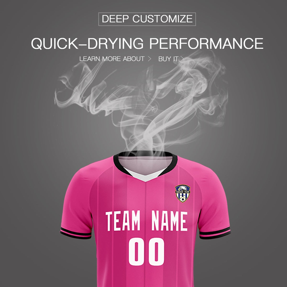 Custom Pink Classic Striped Personalized Football Kit Jersey