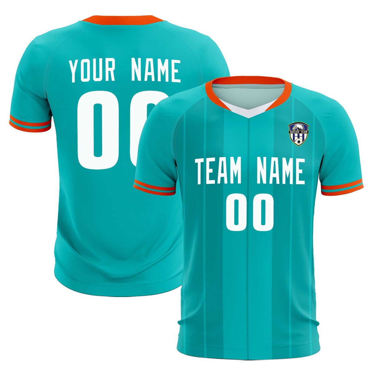 Custom Green Classic Striped Personalized Football Kit Jersey