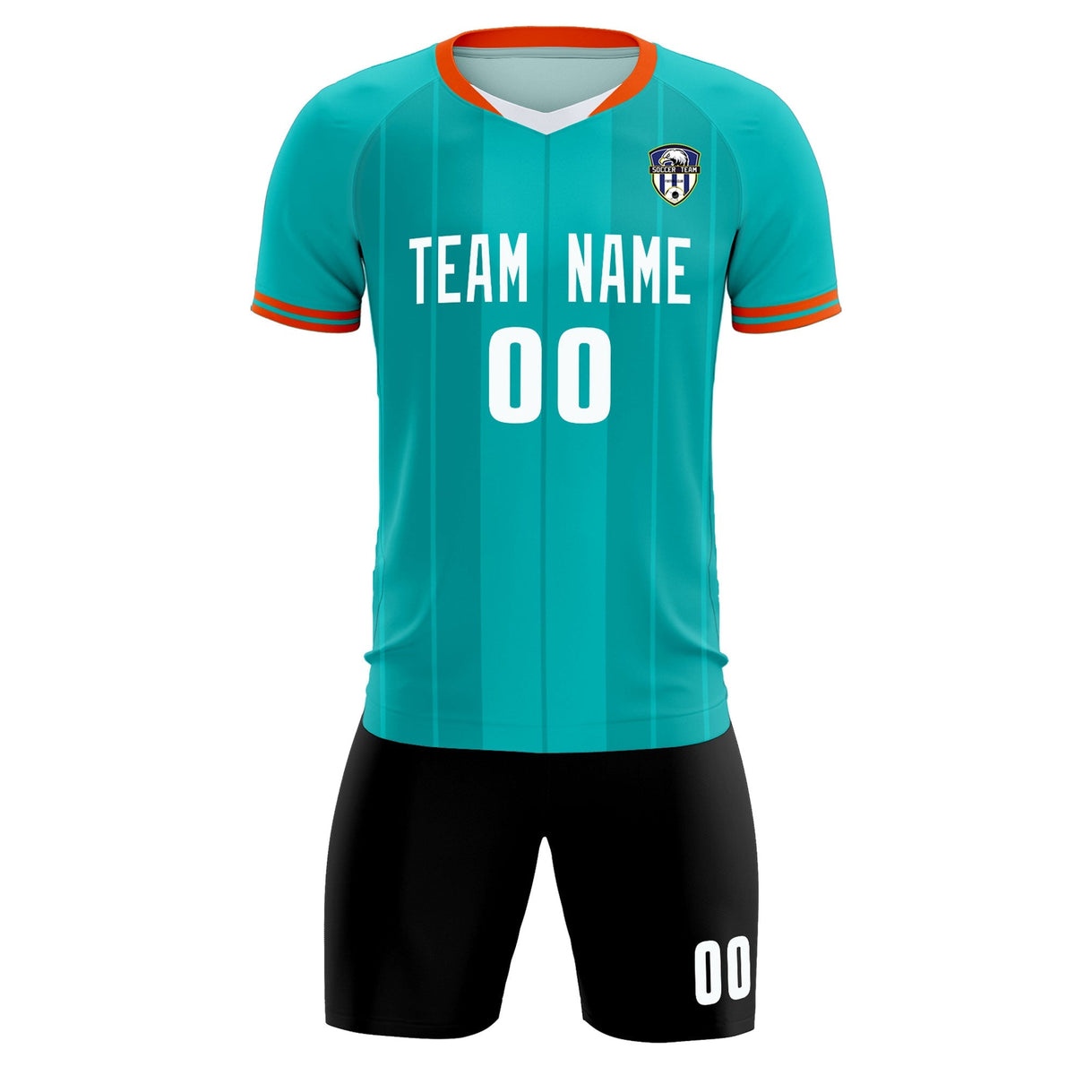 Custom Green Classic Striped Personalized Football Kit Jersey