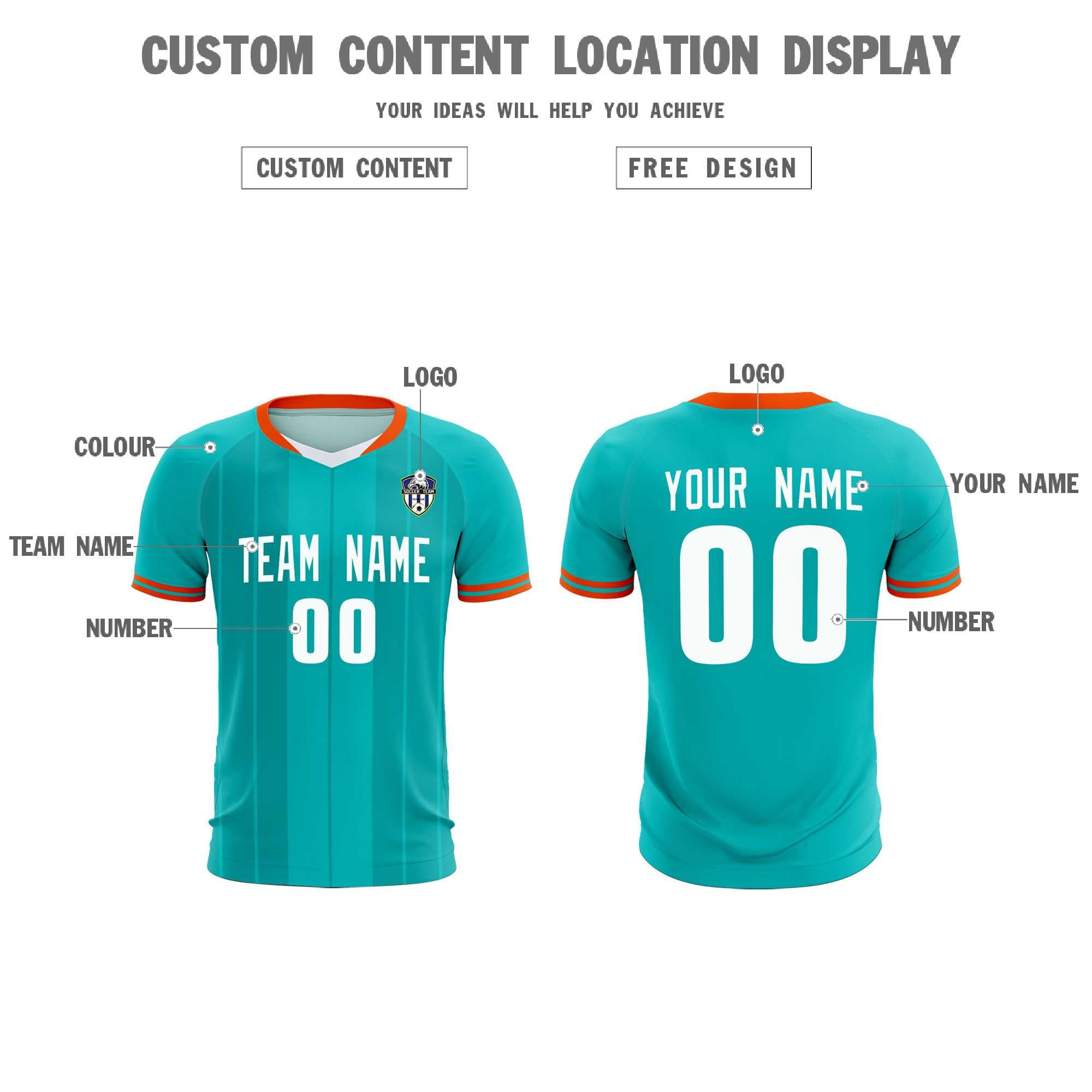 Custom Green Classic Striped Personalized Football Kit Jersey