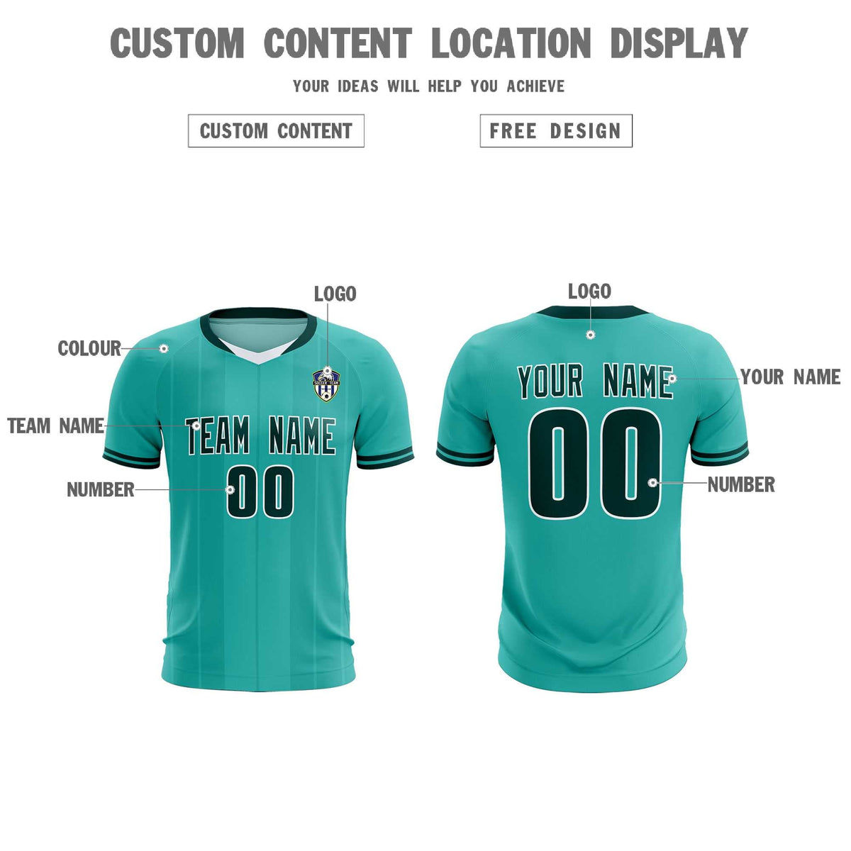 Custom Bright Green Classic Striped Personalized Football Kit Jersey