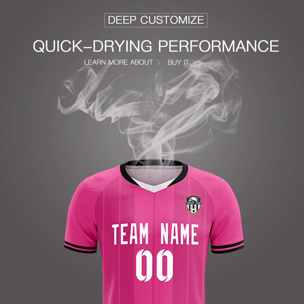 Custom Pink Classic Striped Personalized Football Kit Jersey