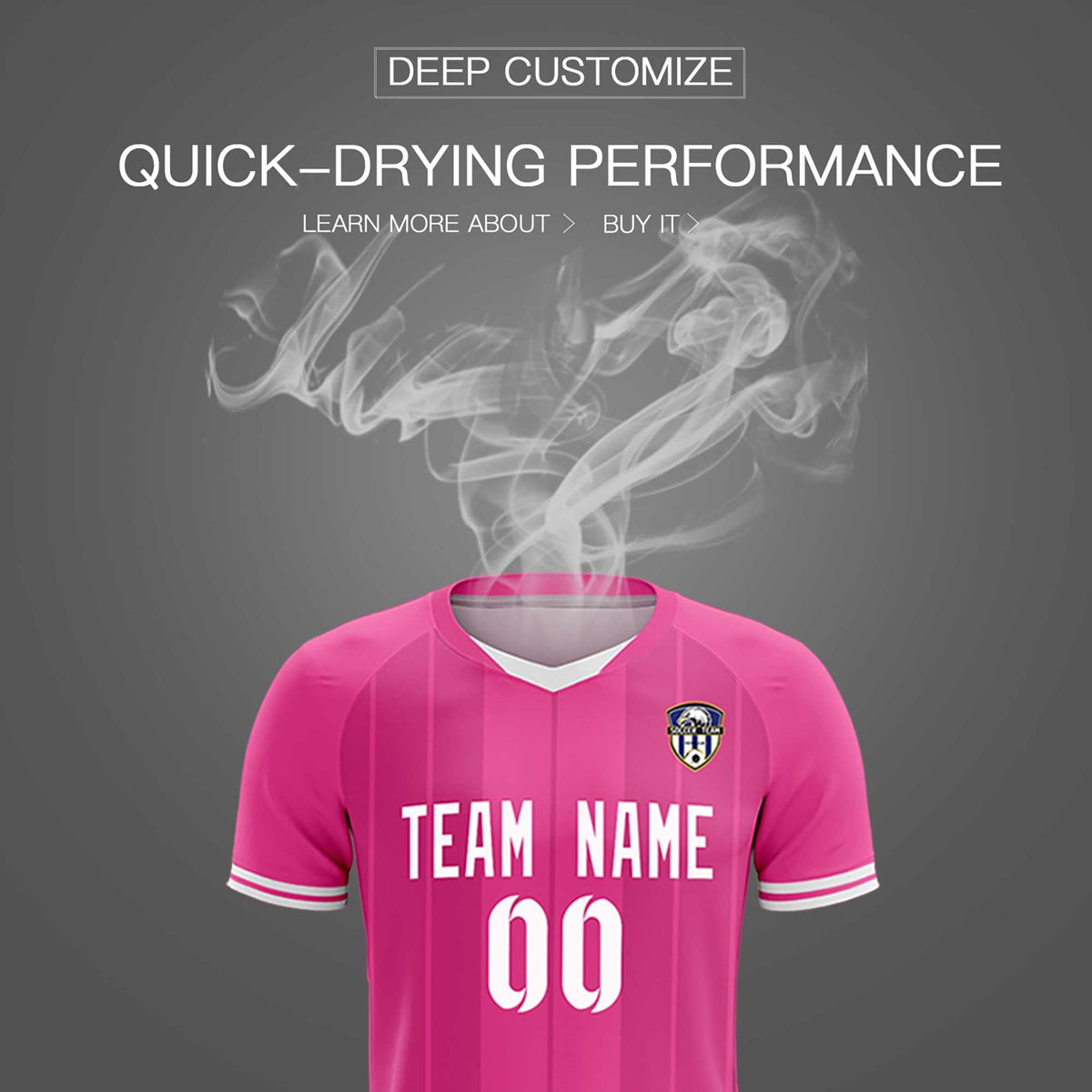 Custom Pink Classic Striped Personalized Football Kit Jersey