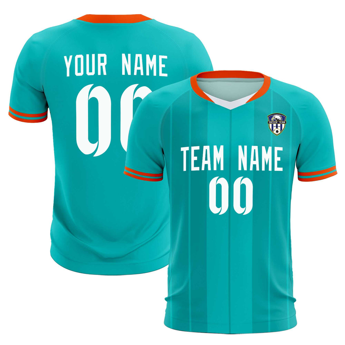 Custom Green Classic Striped Personalized Football Kit Jersey