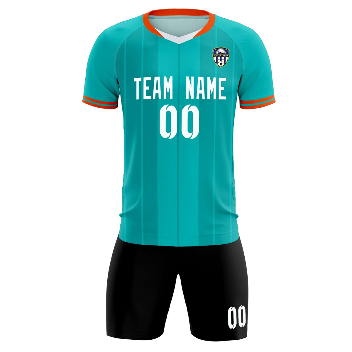 Custom Green Classic Striped Personalized Football Kit Jersey