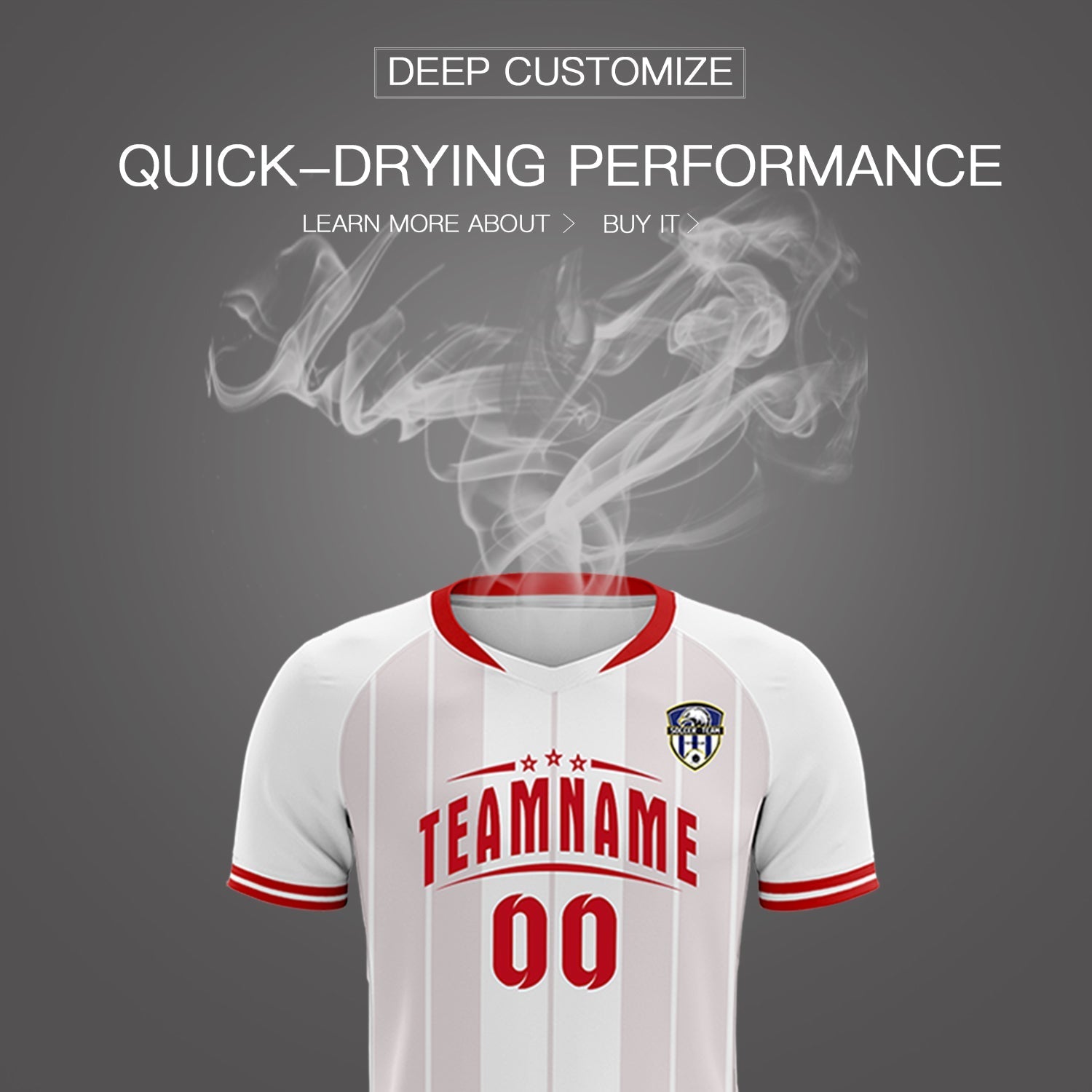 Custom White Classic Striped Personalized Football Kit Jersey