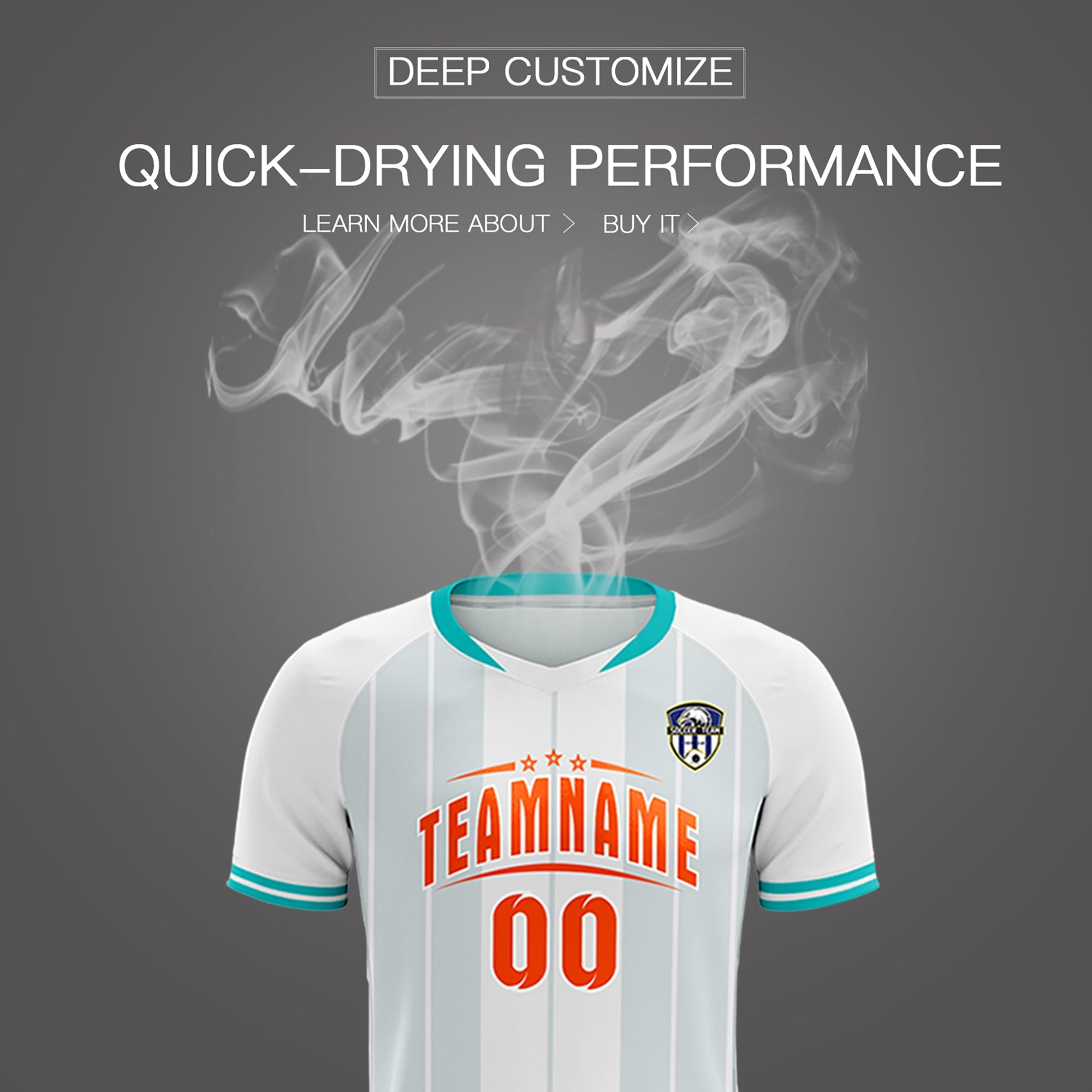 Custom White Classic Striped Personalized Football Kit Jersey