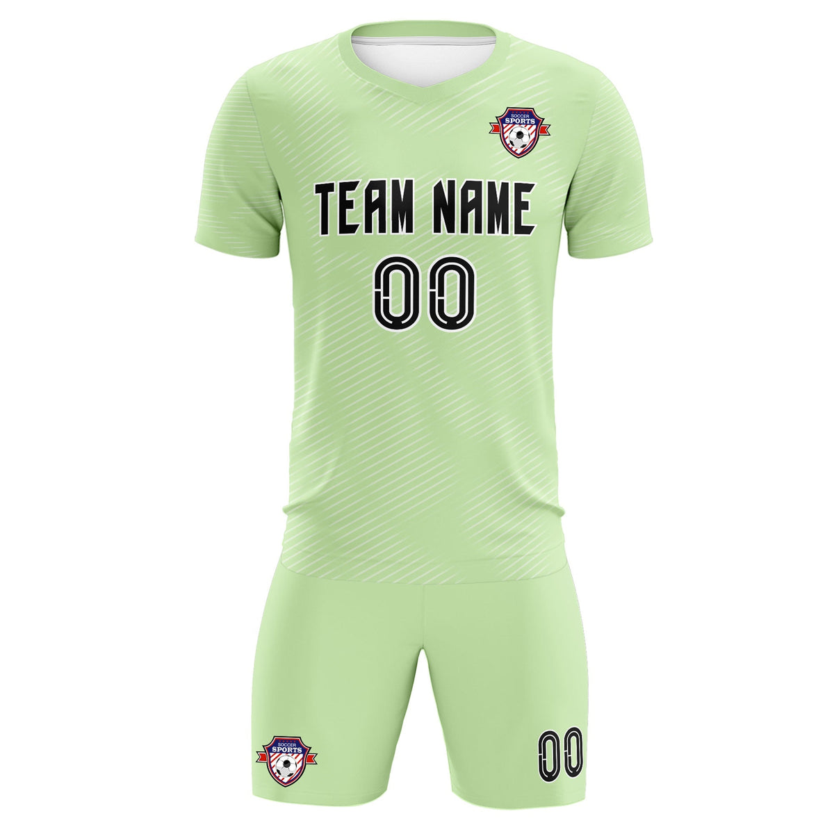 Custom Green White Training Uniform For Men Football Sets Jersey