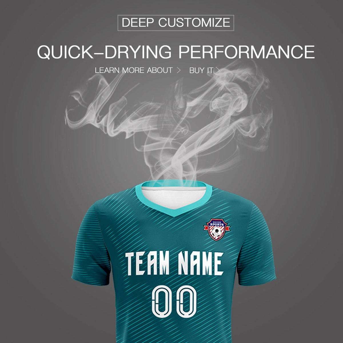 Custom Aqua Aqua Training Uniform For Men Football Sets Jersey