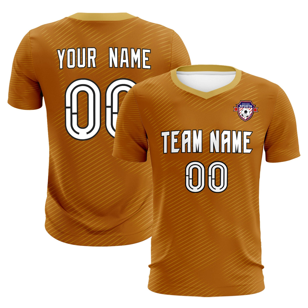 Custom Light Brown Khaki Training Uniform For Men Football Sets Jersey