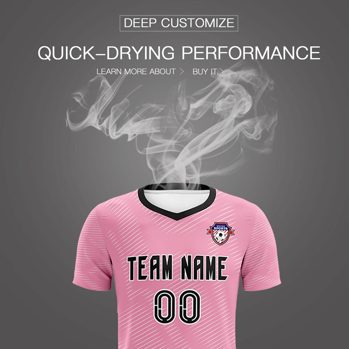 Custom Light Pink White Training Uniform For Men Football Sets Jersey