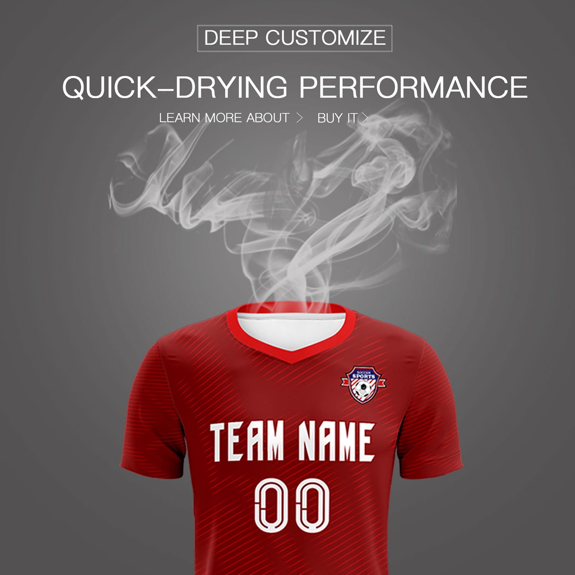 Custom Crimson Red Training Uniform For Men Football Sets Jersey