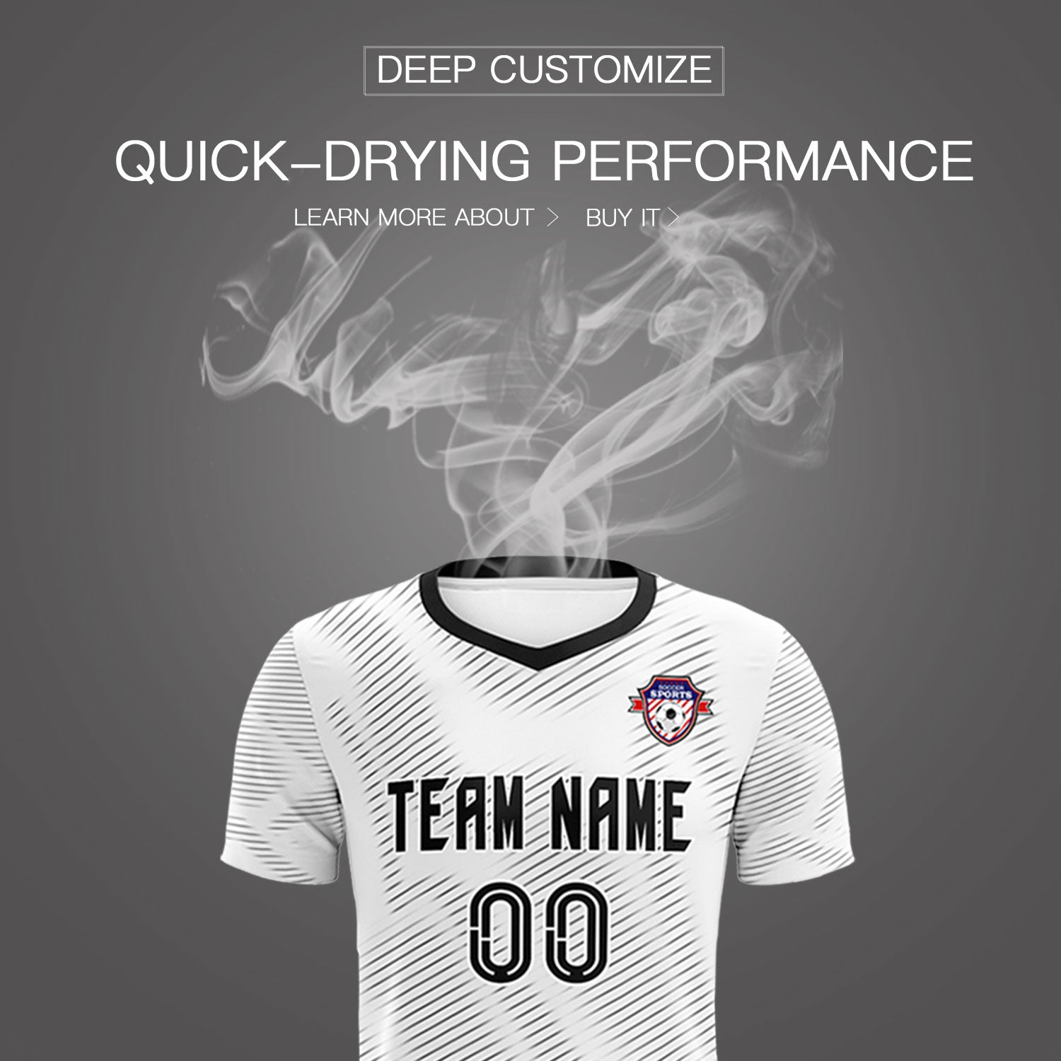 Custom White Black Training Uniform For Men Football Sets Jersey