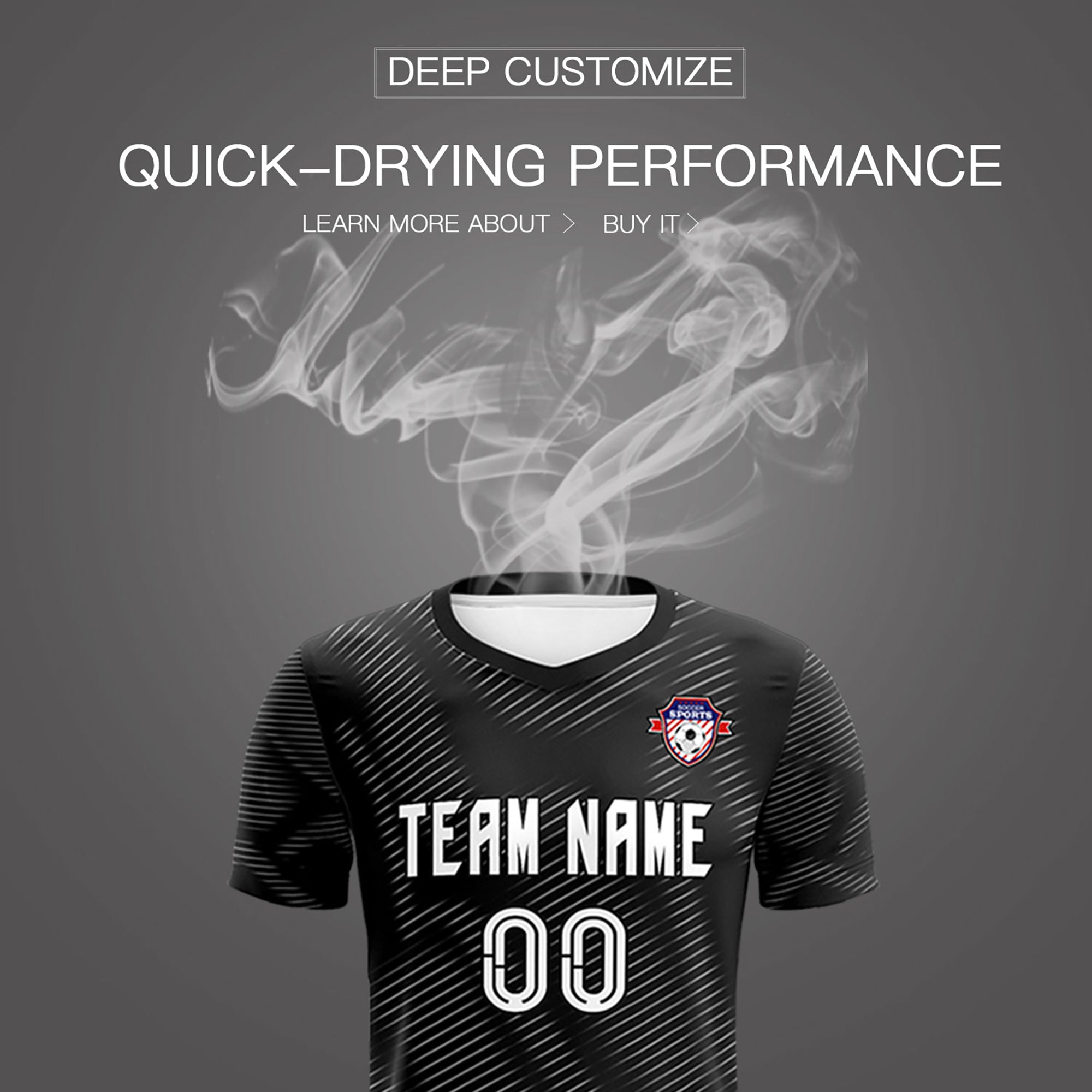 Custom Black White Training Uniform For Men Football Sets Jersey