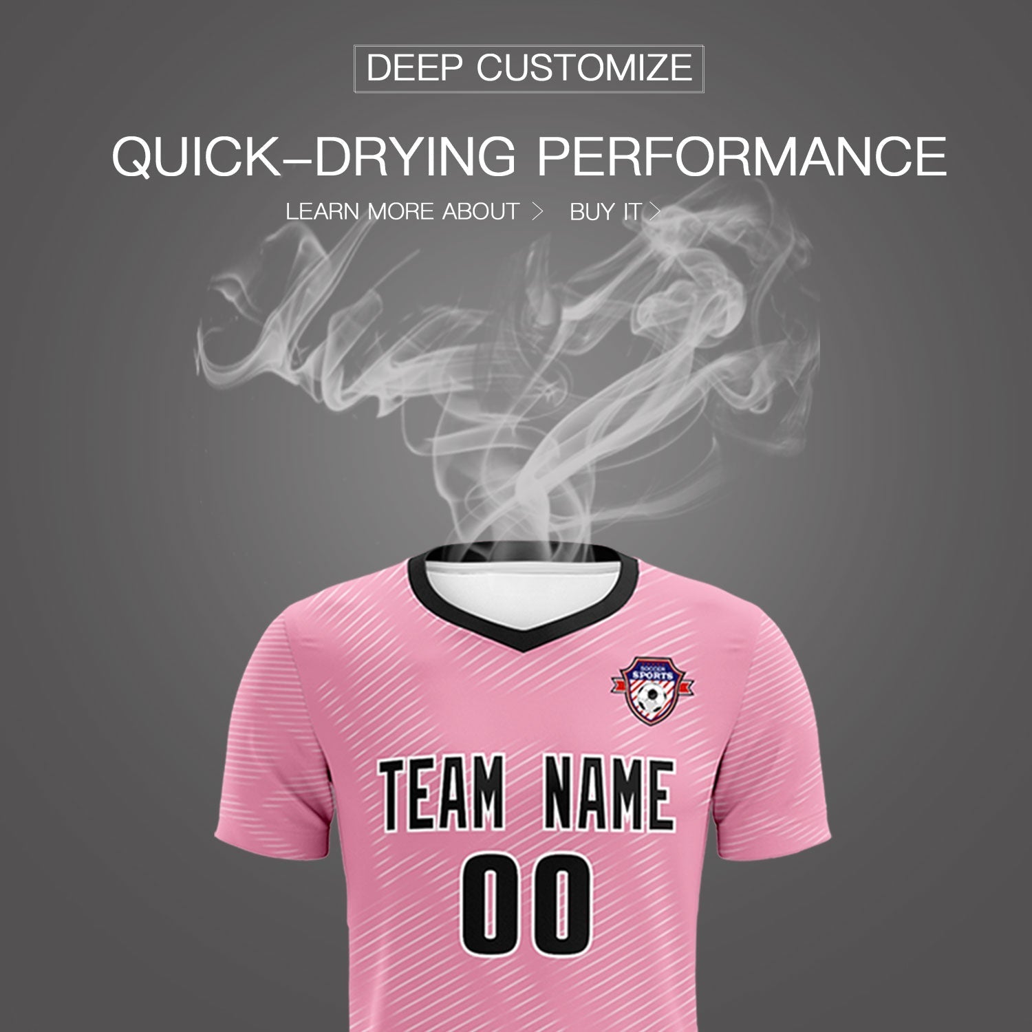 Custom Light Pink White Training Uniform For Men Football Sets Jersey