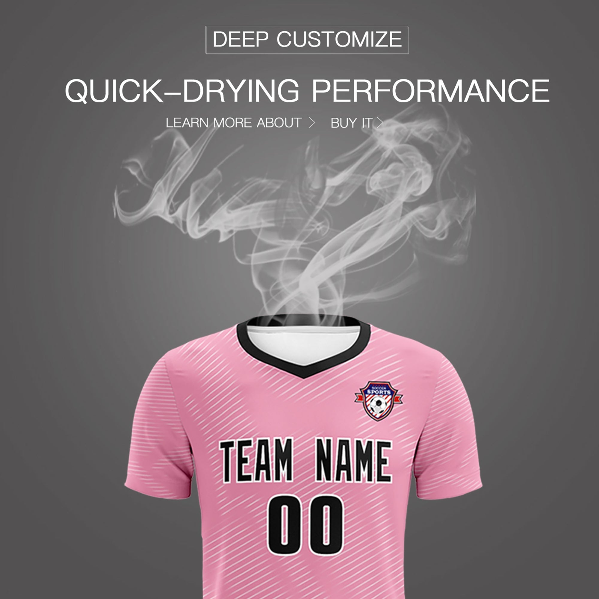 Custom Light Pink White Training Uniform For Men Football Sets Jersey