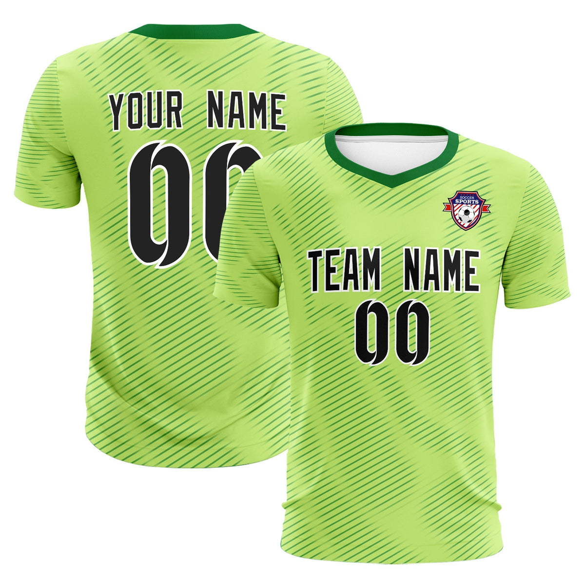 Custom Green Kelly Green Training Uniform For Men Football Sets Jersey