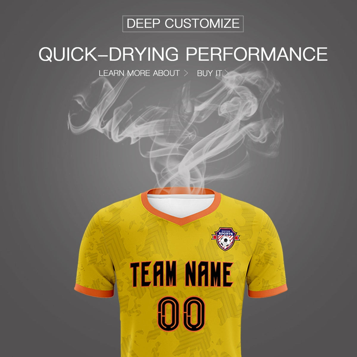 Custom Khaki Camo sports Football Kit Jersey