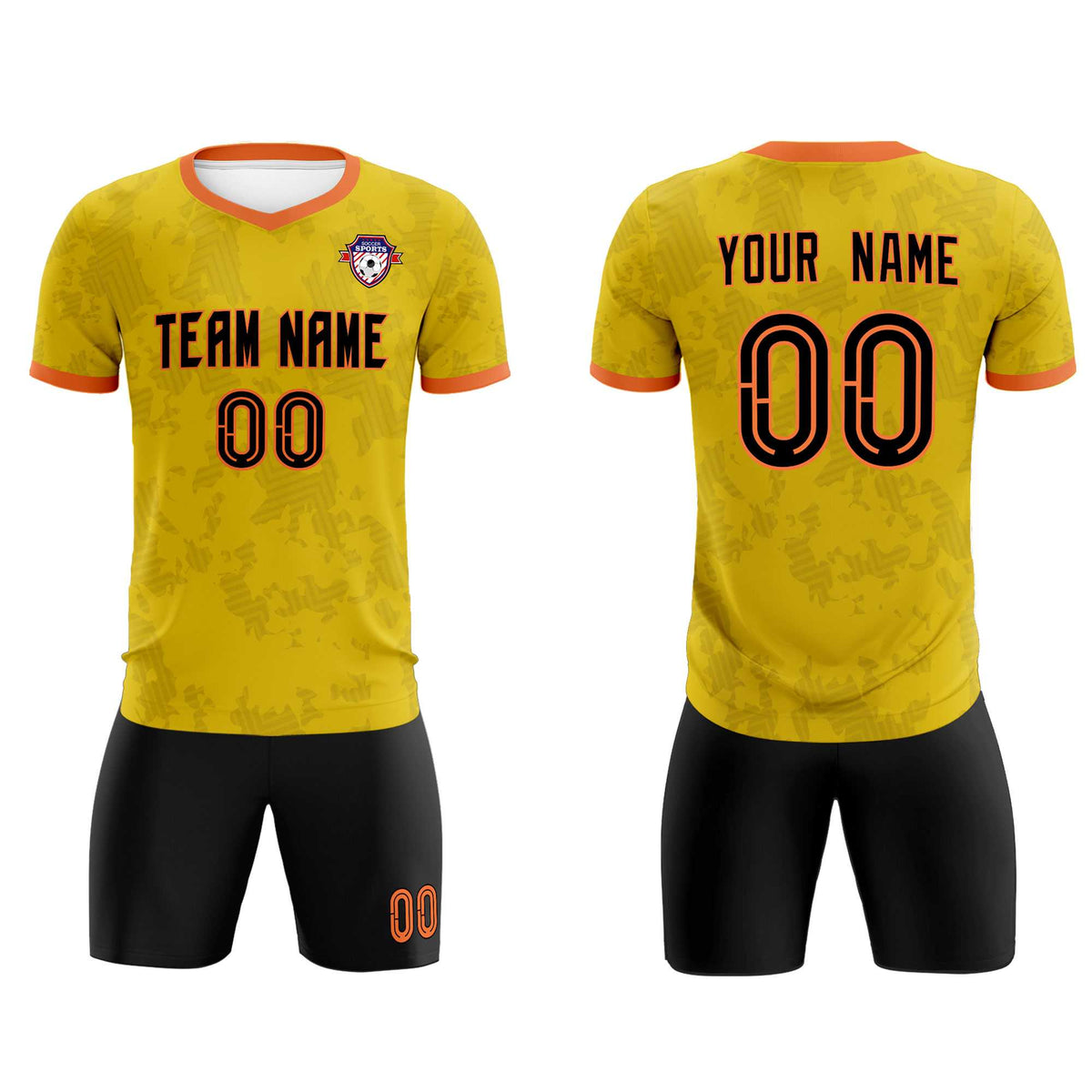 Custom Khaki Camo sports Football Kit Jersey