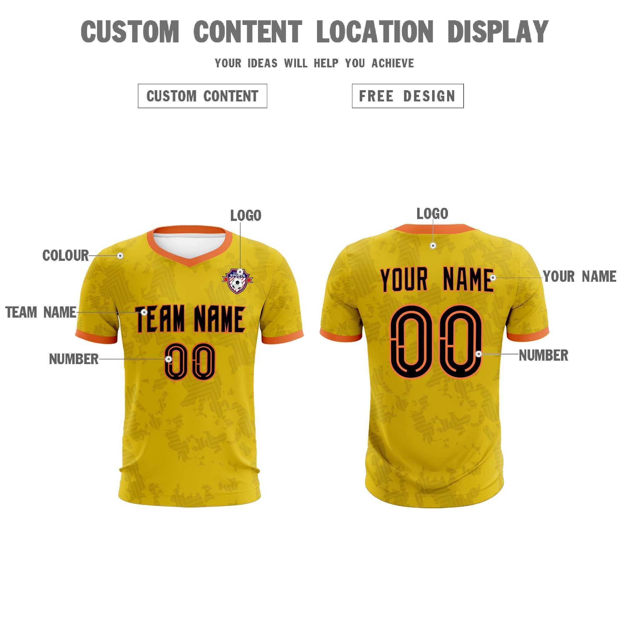 Custom Khaki Camo sports Football Kit Jersey