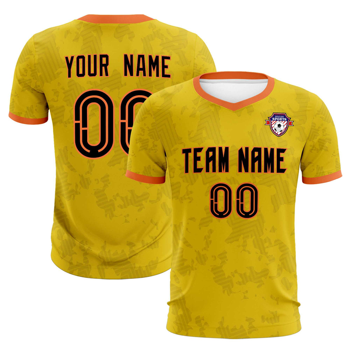 Custom Khaki Camo sports Football Kit Jersey