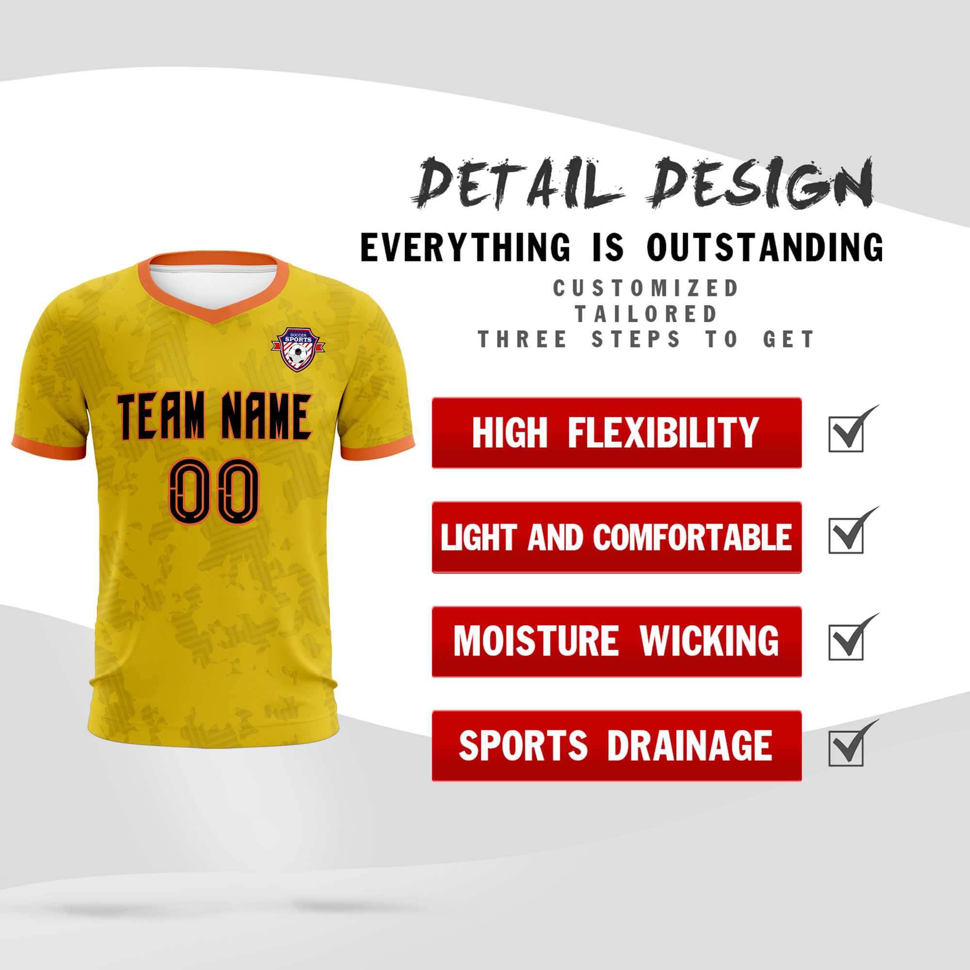 Custom Khaki Camo sports Football Kit Jersey