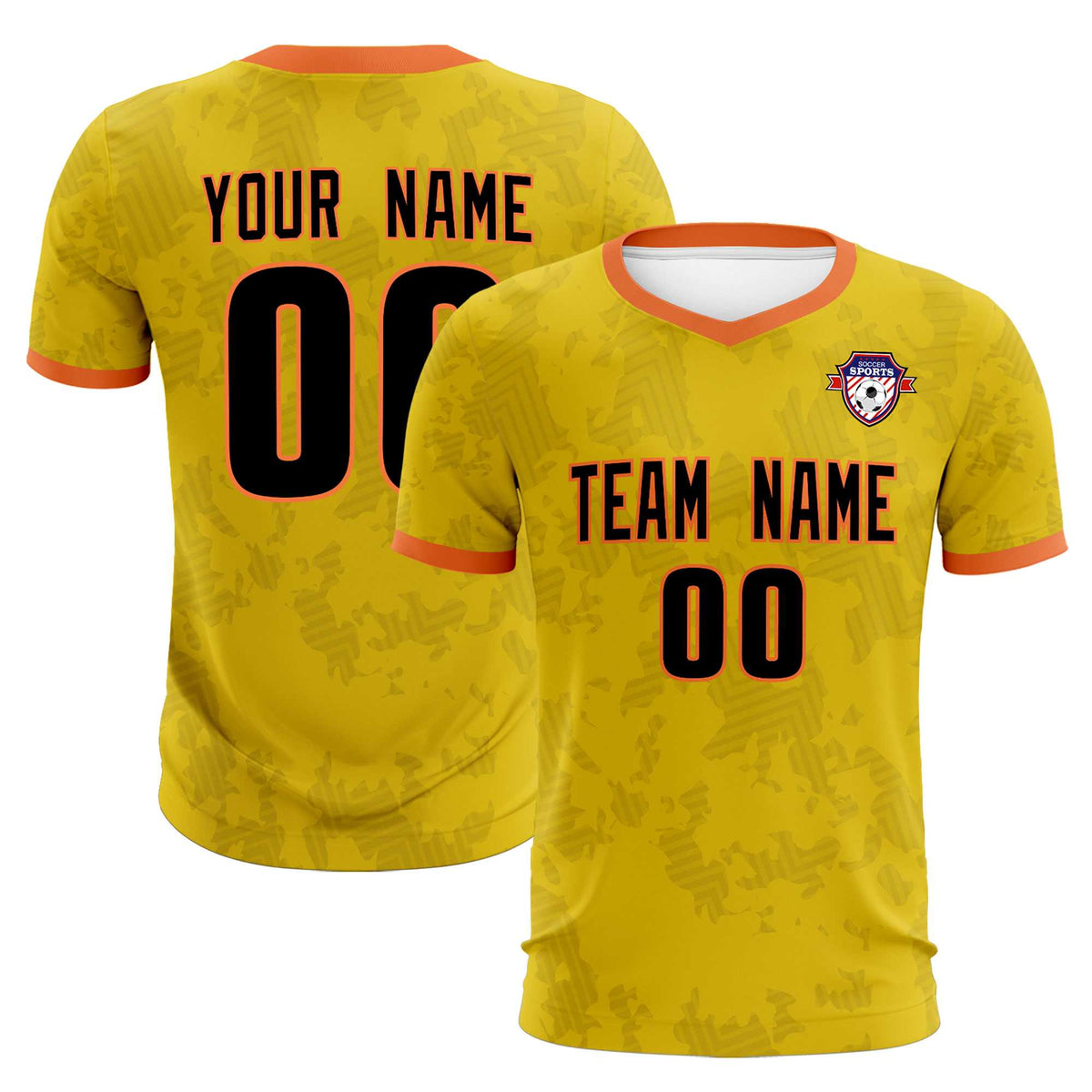 Custom Khaki Camo sports Football Kit Jersey