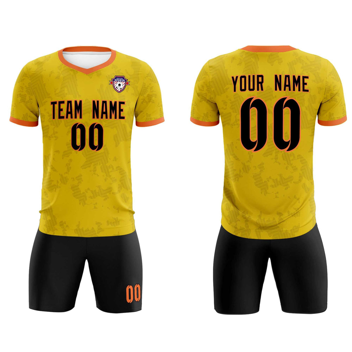 Custom Khaki Camo sports Football Kit Jersey