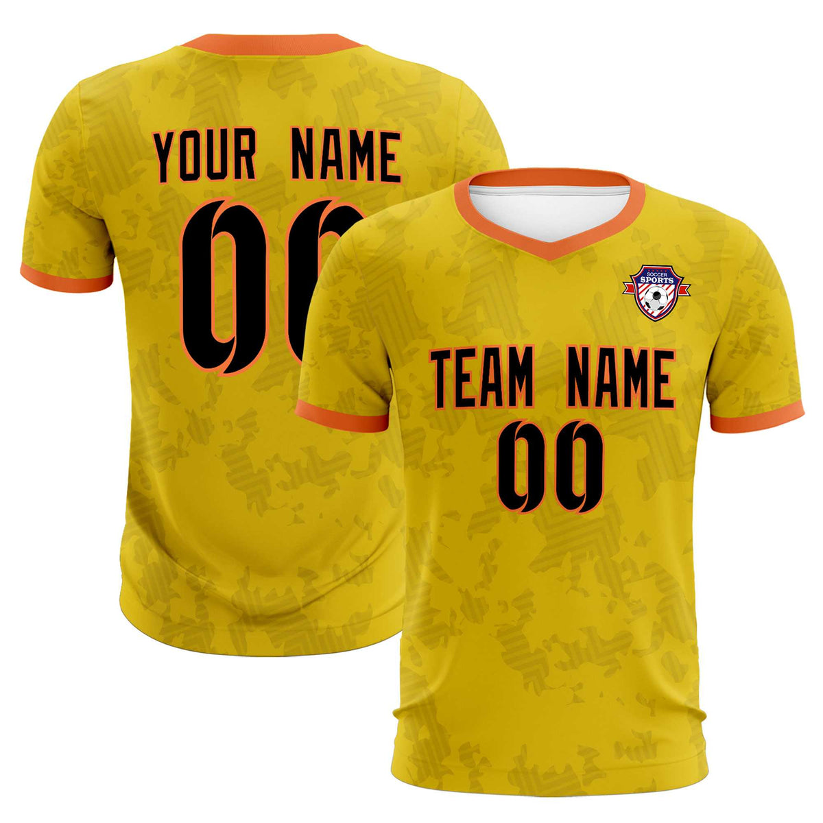 Custom Khaki Camo sports Football Kit Jersey