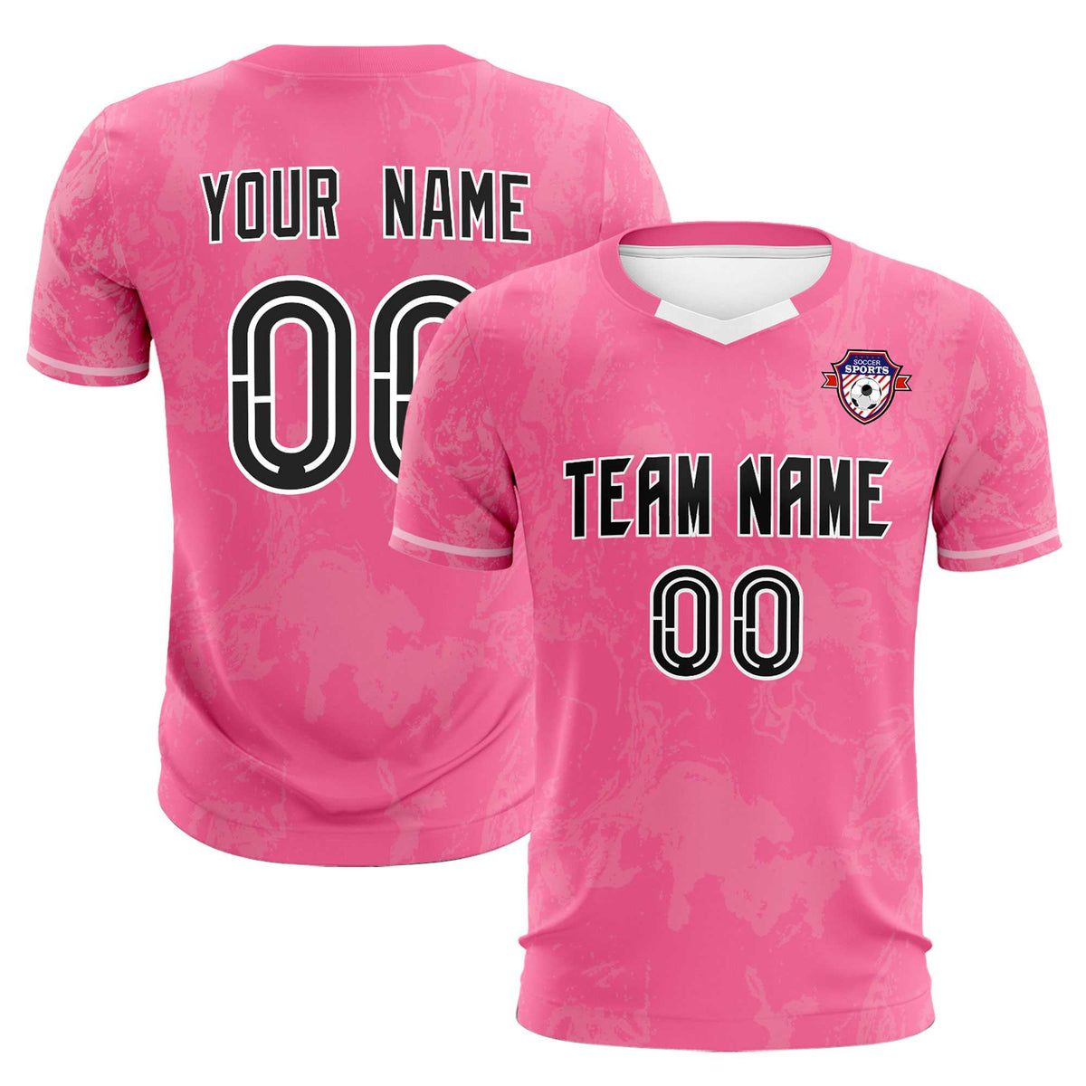 Custom Pink Classic Graffiti Pattern Sportswear Football Kit Jersey