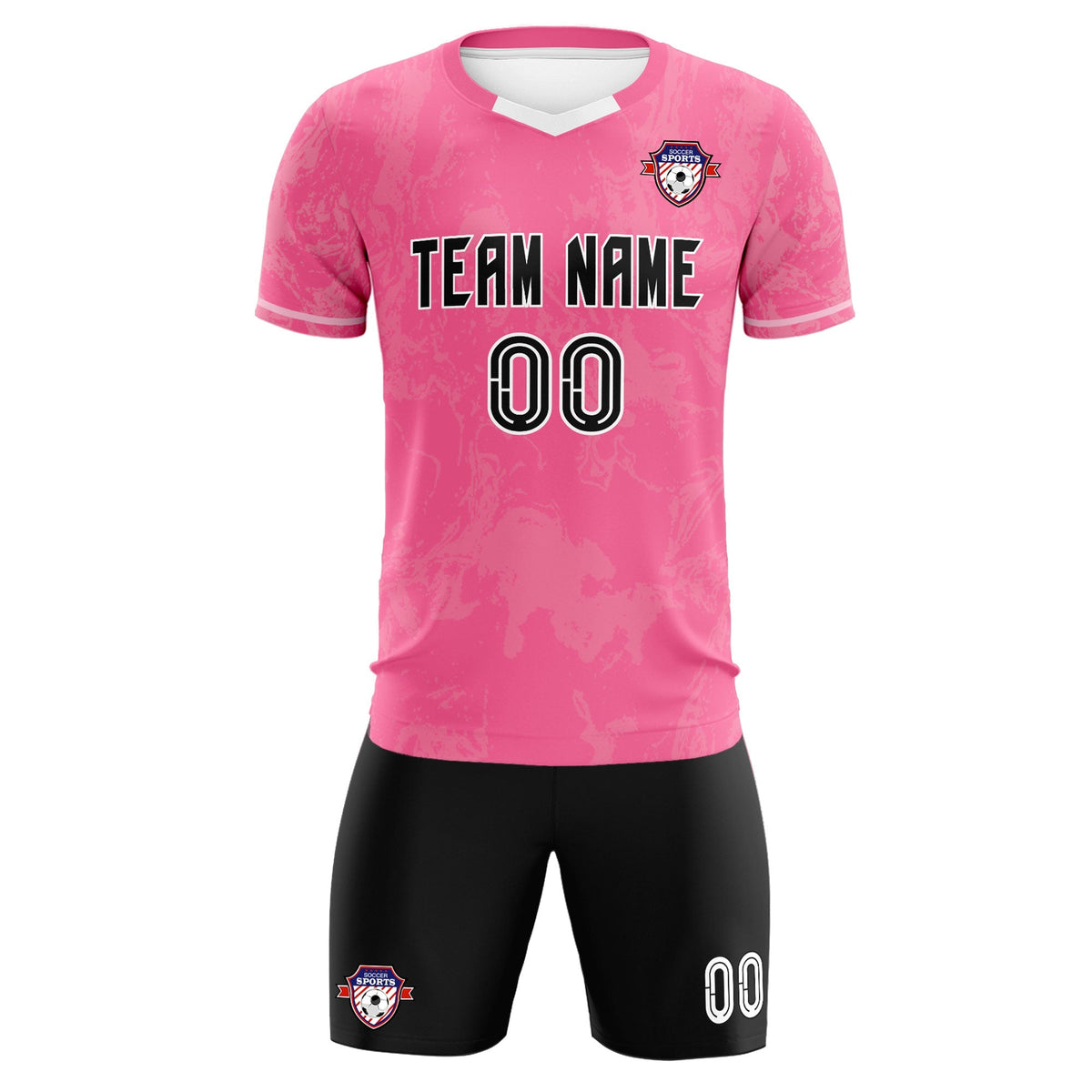 Custom Pink Classic Graffiti Pattern Sportswear Football Kit Jersey